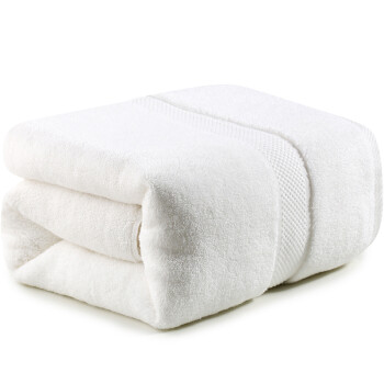 A类长绒棉星级酒店加厚吸水高档大浴巾80×160cm800G/条本白色	